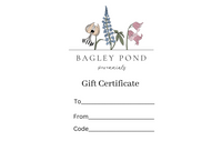 ~ Bagley Pond Perennials Physical Gift Certificate